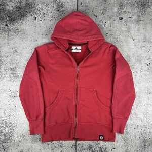 American Giant CLASSIC FULL ZIP Hoodie Hooded Sweatshirt Size Medium Red